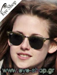  Kristen Stewart porta occhiali da sole RayBan 3016 Clubmaster