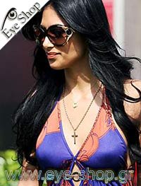  Nicole-Scherziger con occhiali da sole Roberto Cavalli 443s Perla