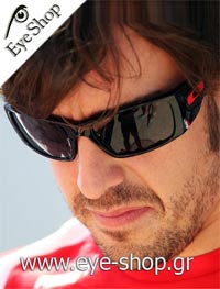  Fernando Alonso con occhiali da sole Oakley fuel cell 9096