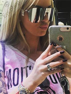  Ariel wearing sunglasses Versace 2180