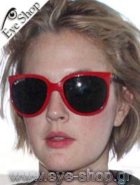  Drew-Barrymore con occhiali da sole RayBan 4126 CATS 1000