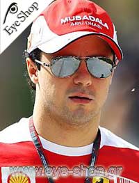  Felippe-Massa con occhiali da sole RayBan 8301