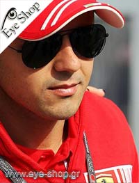  Felippe Massa con occhiali da sole RayBan 3025 aviator