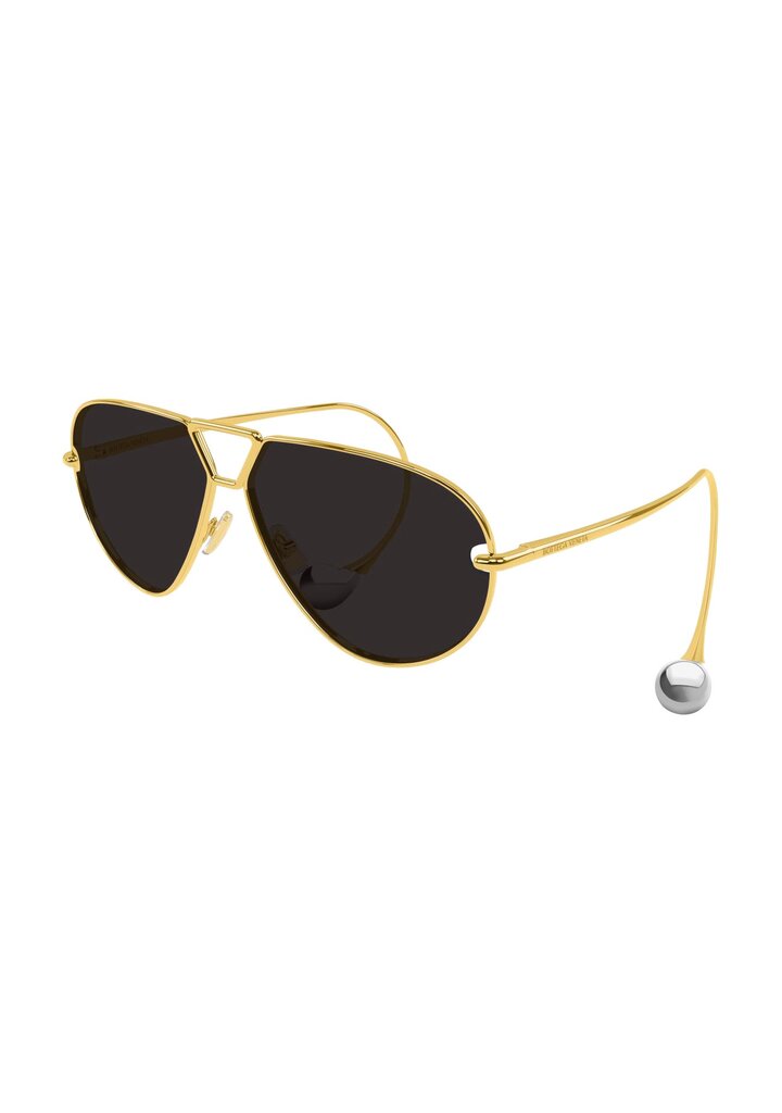 Occhiali da sole Bottega Veneta in metallo dorato                                                                                                                                                                                                          — BOTTEGA-VENETA