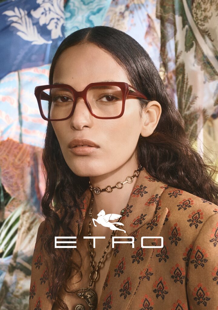 Etro 0135 — montature da vista con paisley signature