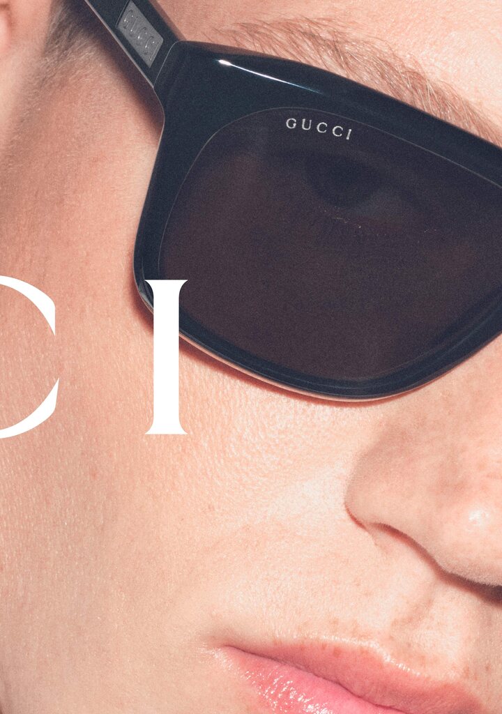Occhiali da sole da uomo Gucci SS26 — Web stripe heritage