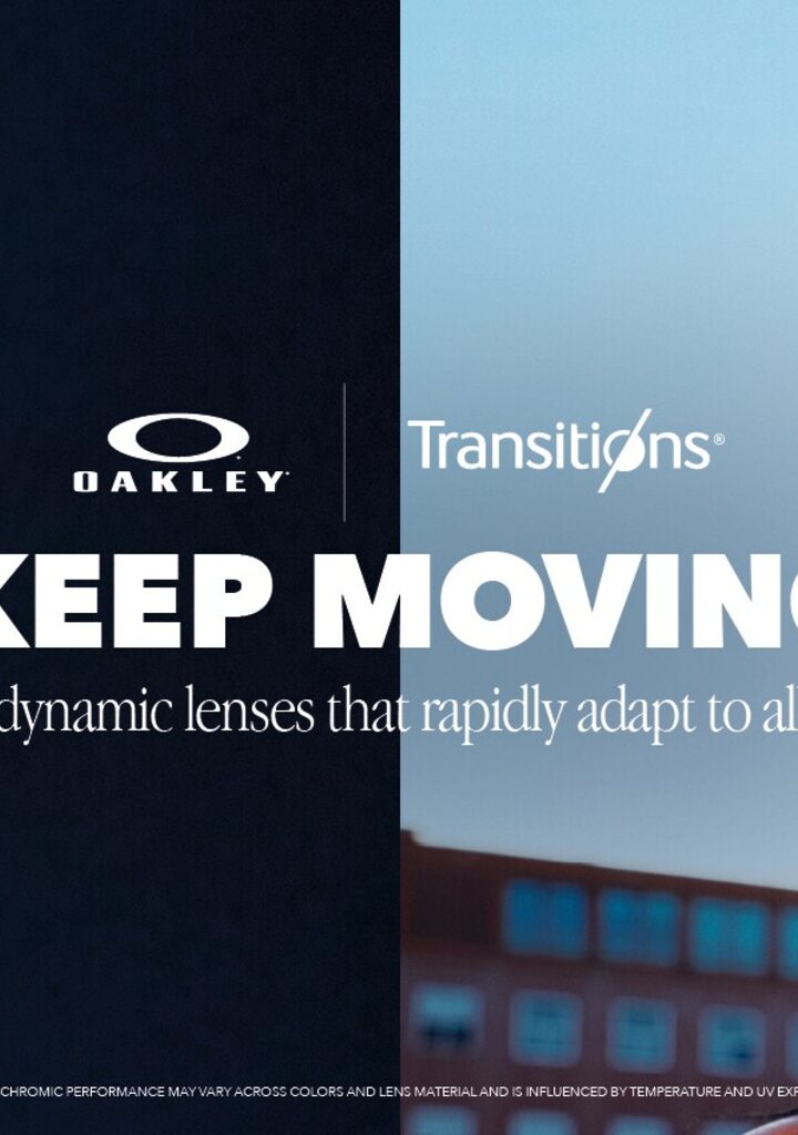 Oakley OO9430 Keep Moving — occhiali da sole sportivi con lenti Transitions, Eye-Shop