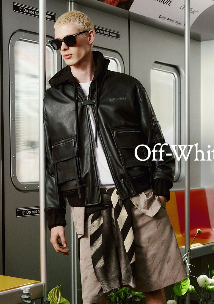Off-White SS26 — occhiali da sole squadrati oversize in acetato premium, Eye-Shop