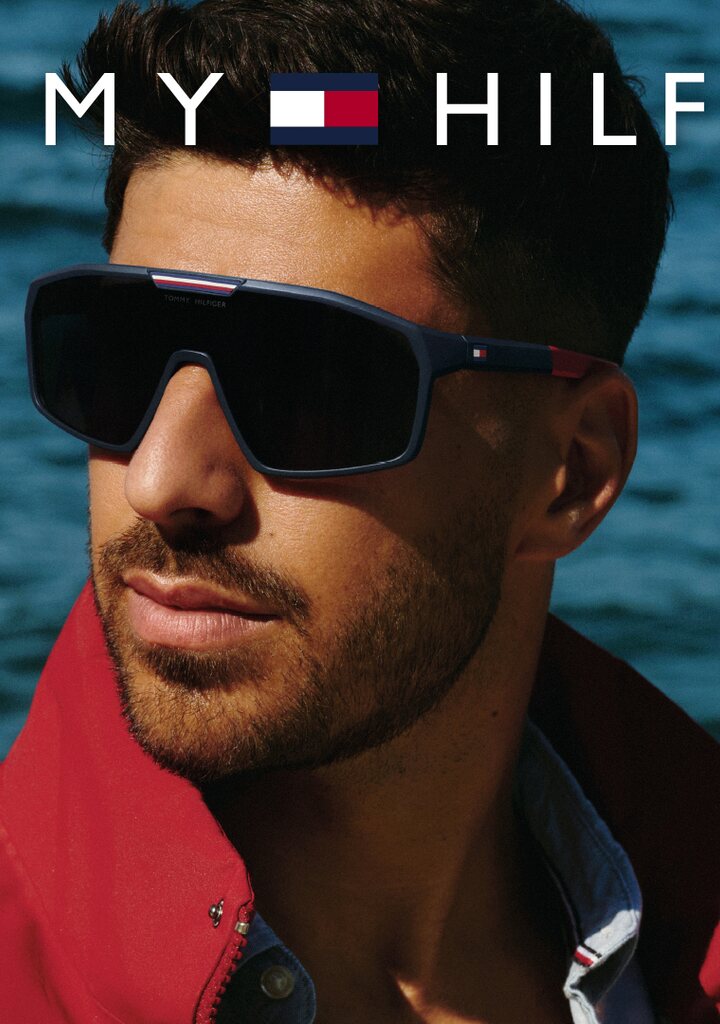 Tommy Hilfiger 2357S — occhiali da sole shield con lenti 100% UV400, nuova collezione 2026