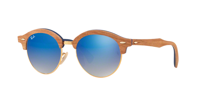 Rayban Clubround 4246M Wood 11807Q 360 visione