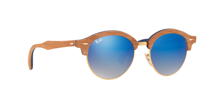 Rayban Clubround 4246M Wood 11807Q 360 visione