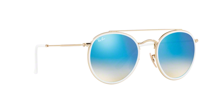Rayban 3647N Round Double Bridge 001/4O 360 visione