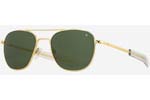 Occhiali da Sole Uomo American Optical ORIGINAL-PILOT Gold Green size 55