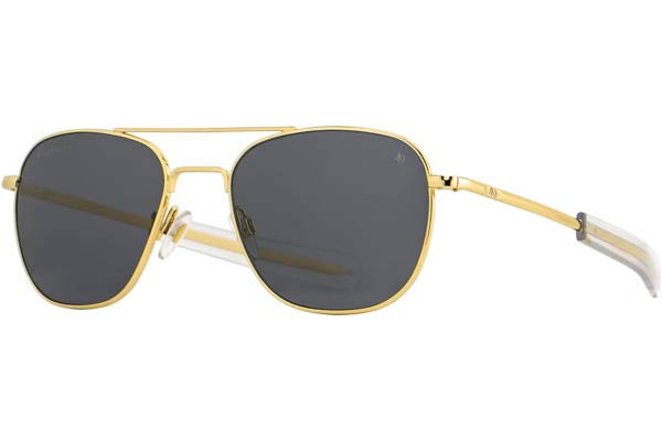 Occhiali da sole American Optical ORIGINAL PILOT Gold Grey Crystal Polarized U.S.A.