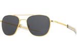 Occhiali da Sole Uomo American Optical ORIGINAL-PILOT Gold Grey Crystal Polarized U.S.A. size 52