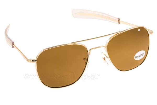 Occhiali American Optical ORIGINAL PILOT Gold Brown Crystal Polarized U.S.A.