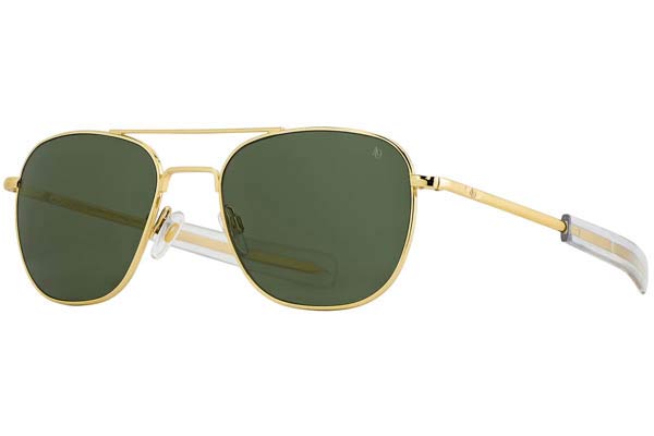 Occhiali da sole American Optical ORIGINAL PILOT Gold Green Crystal Polarized U.S.A.