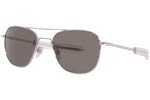 Occhiali da Sole Uomo American Optical ORIGINAL-PILOT Silver Crystal Polarized U.S.A. size 57