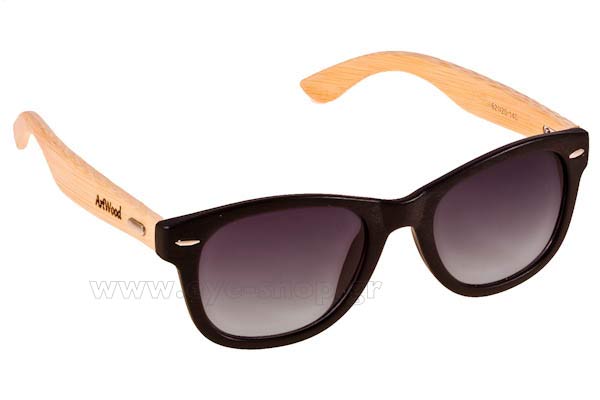occhiali-da-sole Artwood Milano Bambooline 1 MP200 Black - bamboo temples