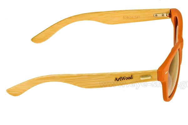Artwood Milano modello Bambooline 1 MP200 di colore Orange - bamboo temples