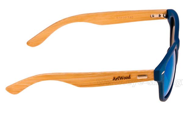 Artwood Milano modello Bambooline 1 MP200 di colore Blue Mirror - bamboo temples