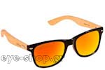Occhiali da Sole Uomo Artwood Milano Bambooline-2-MP200 Blk OrangeMirror Polarized Cat4 size 52