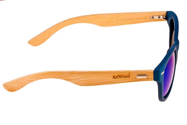 Artwood Milano modello Bambooline 1 MP200 di colore BUBMP Blue-Blue Mirror Polarized - bamboo
