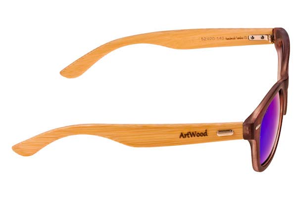 Artwood Milano modello Bambooline 1 MP200 di colore BRGRMP Brown-Green Mirror Polarized - Cat4