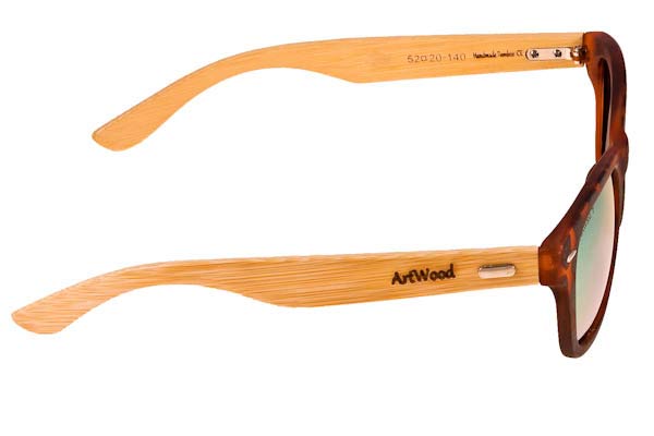 Artwood Milano modello Bambooline 1 MP200 di colore BRΤGRMP Brown Tort-Gold Mirror Polarized - bamboo