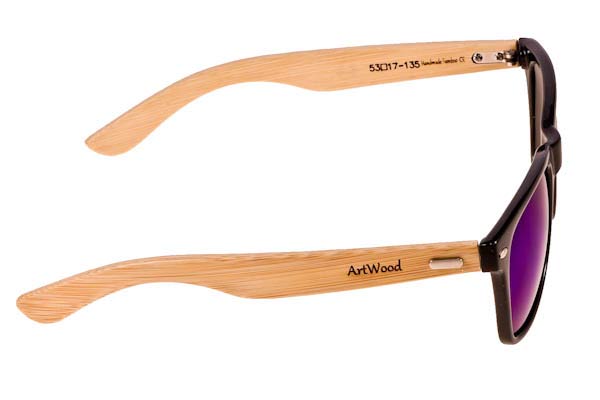 Artwood Milano modello Bambooline 2 MP200 di colore Blk BlueMirror Polarized Cat4