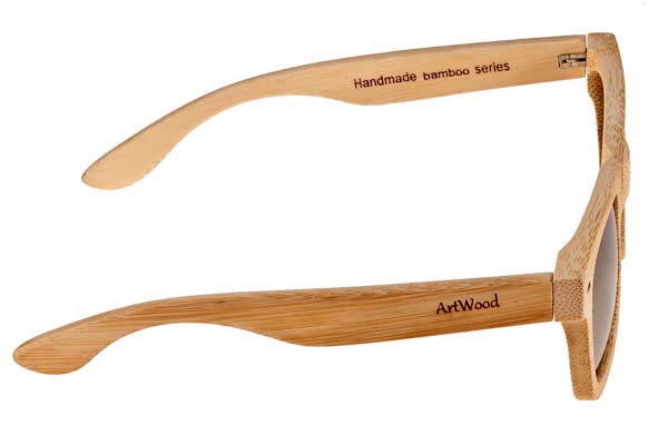 Artwood Milano modello MyWay 04 di colore Silver Mirror Polarized Natural Bamboo -