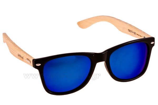 occhiali-da-sole Artwood Milano Bambooline 2 MP200 MtBlk BlueMirror Polarized Cat4