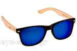 Occhiali da Sole Uomo Artwood Milano Bambooline-2-MP200 MtBlk BlueMirror Polarized Cat4 size 52