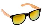 Occhiali da Sole Unisex Artwood Milano Bambooline-2-MP200 MtBlk GoldMirror Polarized Cat4 size 52