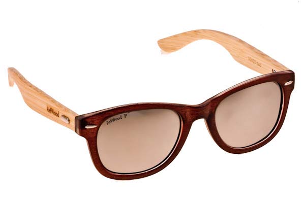 Occhiali Artwood Milano Bambooline 1 MP200 Brown  - Silver Mirror Polarized - bamboo