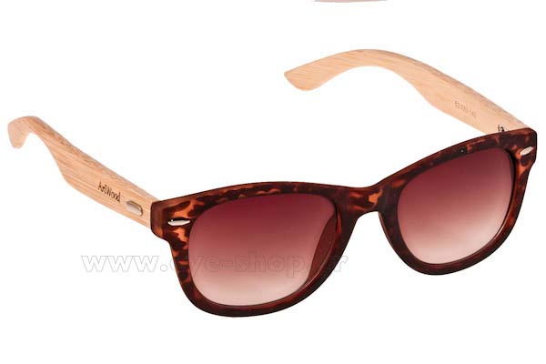 Occhiali Artwood Milano Bambooline 1 MP200 Leopard Brown - bamboo temples