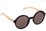 Occhiali da Sole Unisex Artwood Milano Bambooline-Oval-MP200 Black - bamboo temples size 52