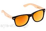 Occhiali da Sole Uomo Artwood Milano Bambooline-2-MP200 MtBlk OrangeMirr Polarized Cat4 size 52
