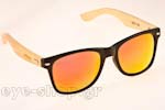 Occhiali da Sole Uomo Artwood Milano Bambooline-2-MP200 MtBlk OrangeMirr Polarized Cat3 size 52
