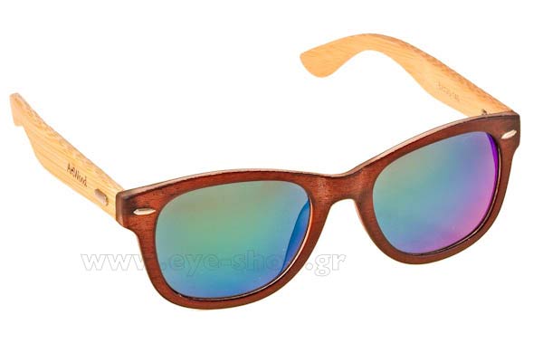 Occhiali Artwood Milano Bambooline 1 MP200 BRGRMP3 Brown-Green Mirror Polarized Cat3