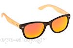 Occhiali da Sole Unisex Artwood Milano Bambooline-1-MP200 Black - OrangeMirror Polarized Cat3 size 52