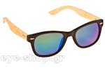 Occhiali da Sole Unisex Artwood Milano Bambooline-1-MP200 Black - Green Mirror Polarized Cat3 size 52