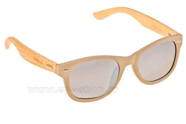 Occhiali Artwood Milano Bambooline 1 MP200 Grey - Silver Mirror Polarized Cat3