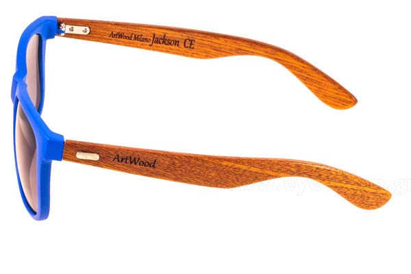 Artwood Milano modello Jackson di colore MatteBlue wooden Temples