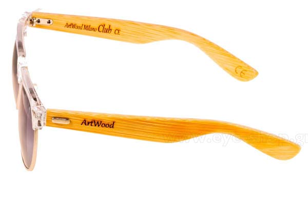 Artwood Milano modello Club di colore Clear silvermirror Polarized