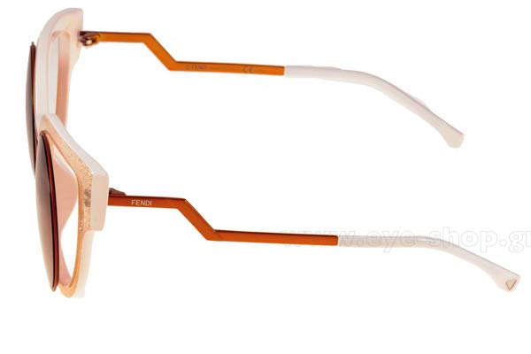 Fendi model FF 0137S and color NUG  (4C)	ORGGLTTPK (RED SS)