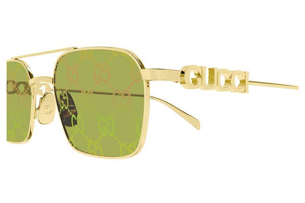 Gucci modello GG1804S di colore 002 gold gold green