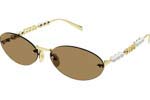 Occhiali da Sole Donna Gucci GG1922S 003 gold gold brown size 62