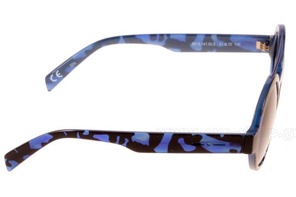 Italia Independent modello I PLASTIK 0913 di colore 141.GLS Camo Blue