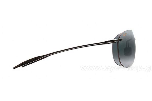 Maui Jim modello SUGAR BEACH di colore 421-02 - Gray double gradient mirror Polarized Plus2